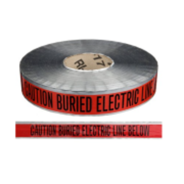 Professional Plastics Caution Buried Electric Line Below - 1000 FT (S), Warning Tape - Unde TAPE-WARNING-UNDERGROUND-ELECT